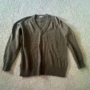 Madewell V-neck sweater (light green)